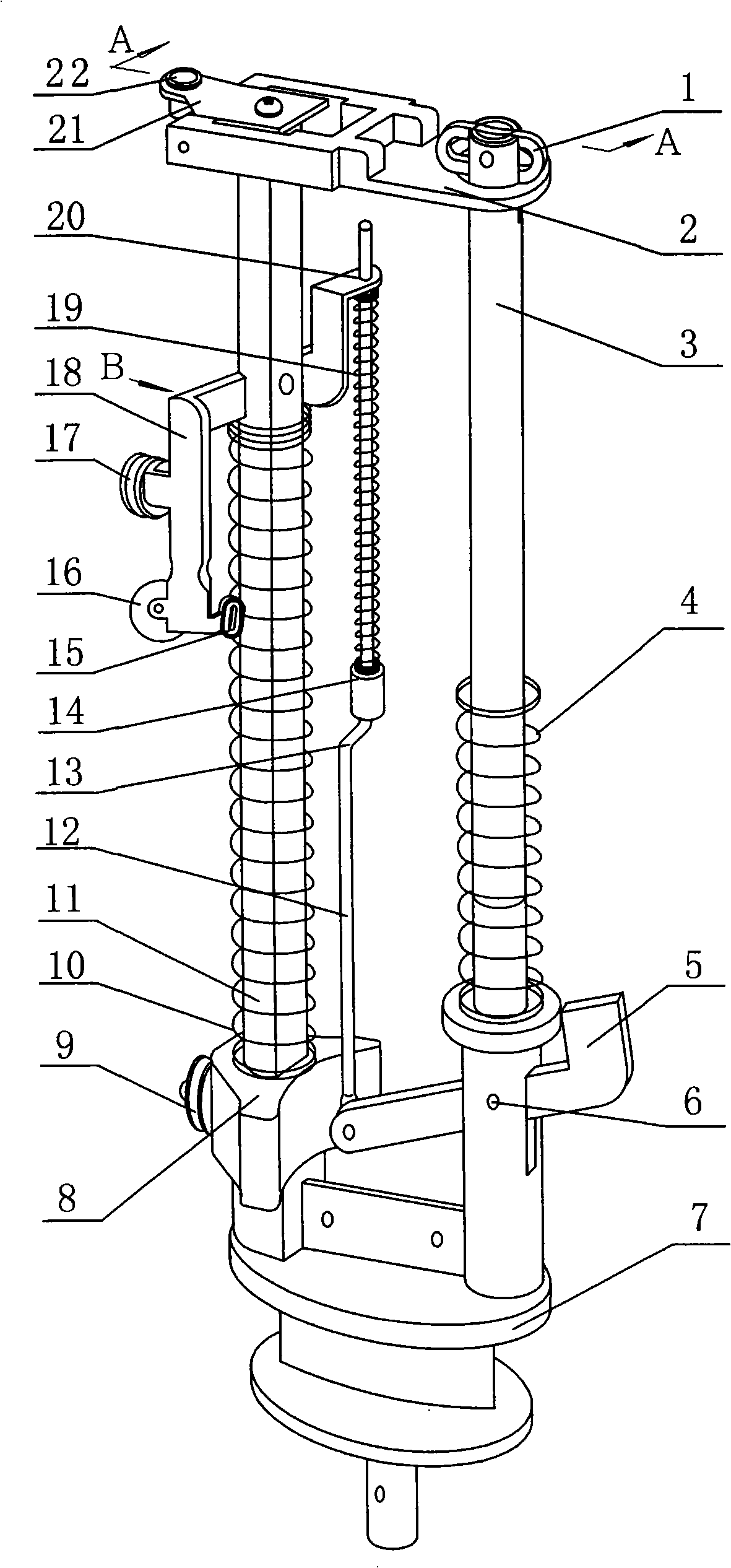 Spring spindle