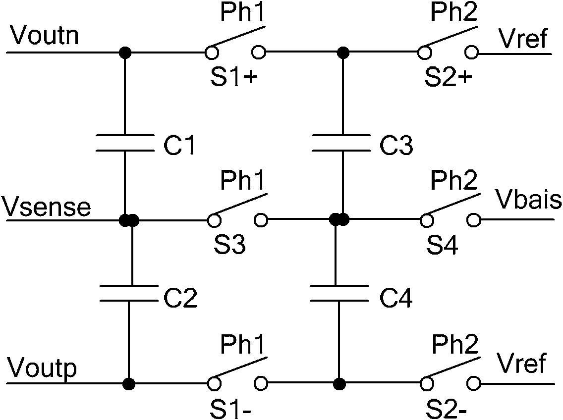 Large-bandwidth continuous time common-mode feedback circuit and design method thereof