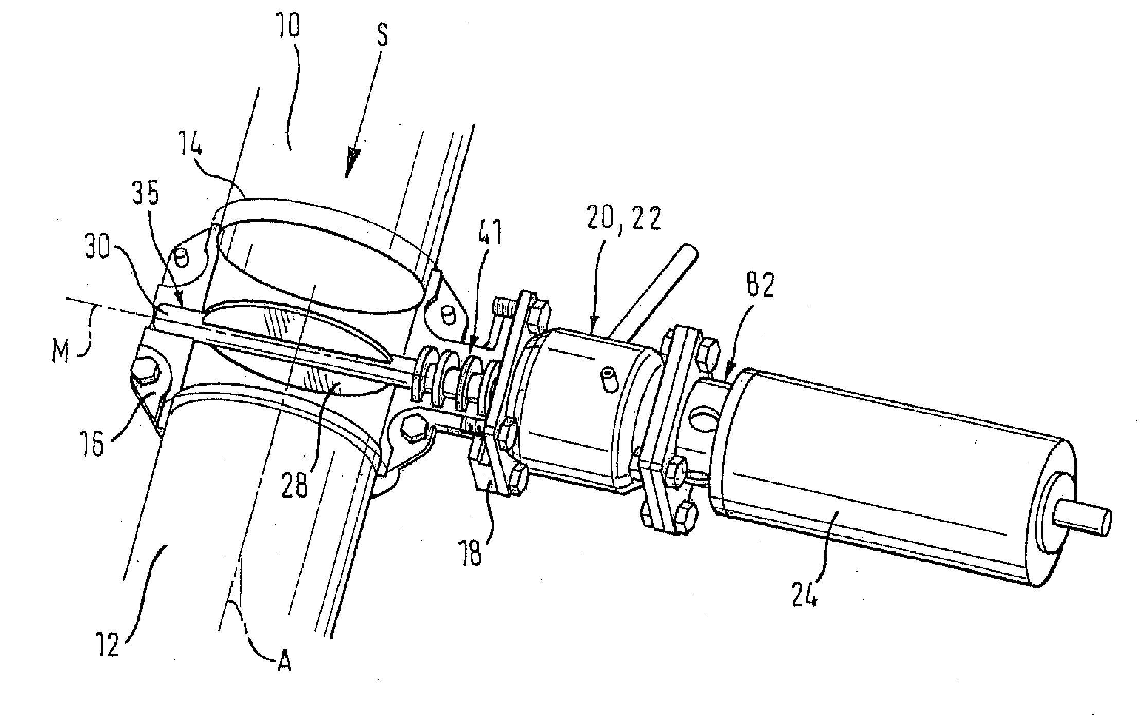 Device for influencing an exhaust gas flow