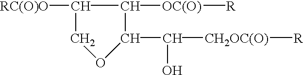 Meadowfoam based sorbitan esters