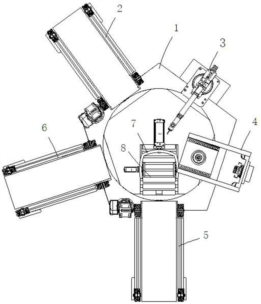 Five-station automatic welding machine