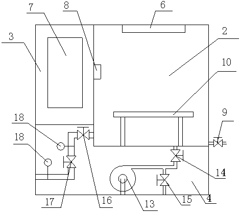 Vapor phase displacement type temperature-controlled medicine infiltrating machine