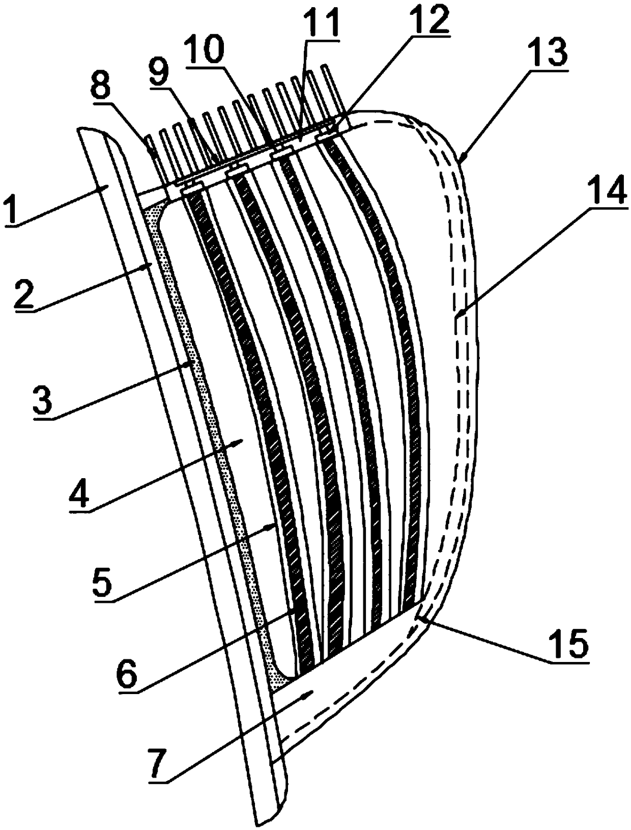 Light guiding automobile tail lamp for preventing direct lighting