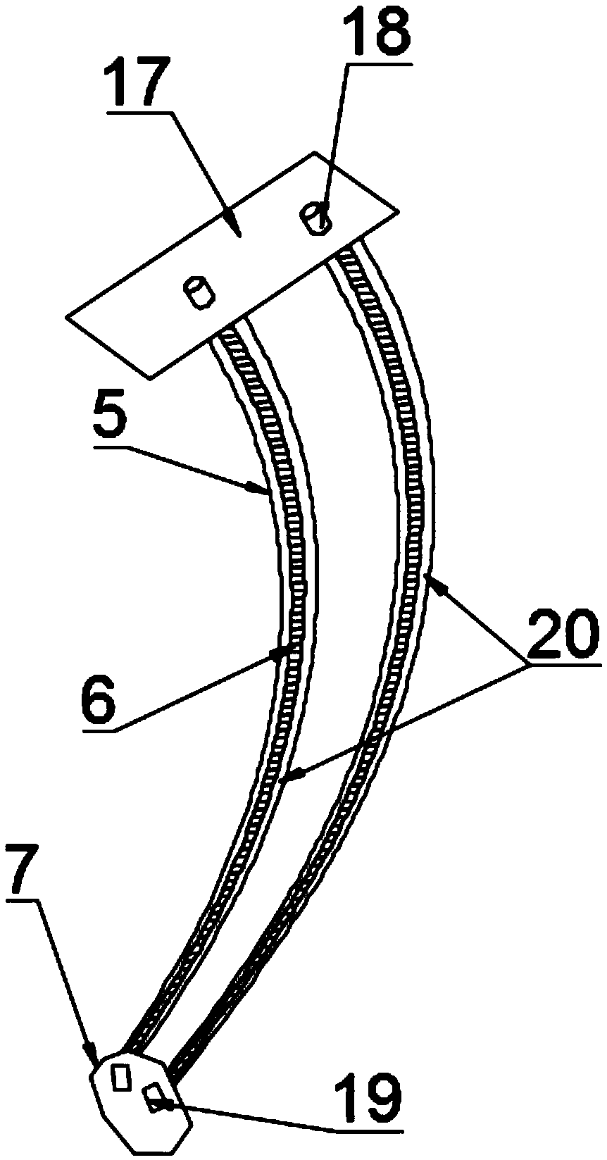 Light guiding automobile tail lamp for preventing direct lighting