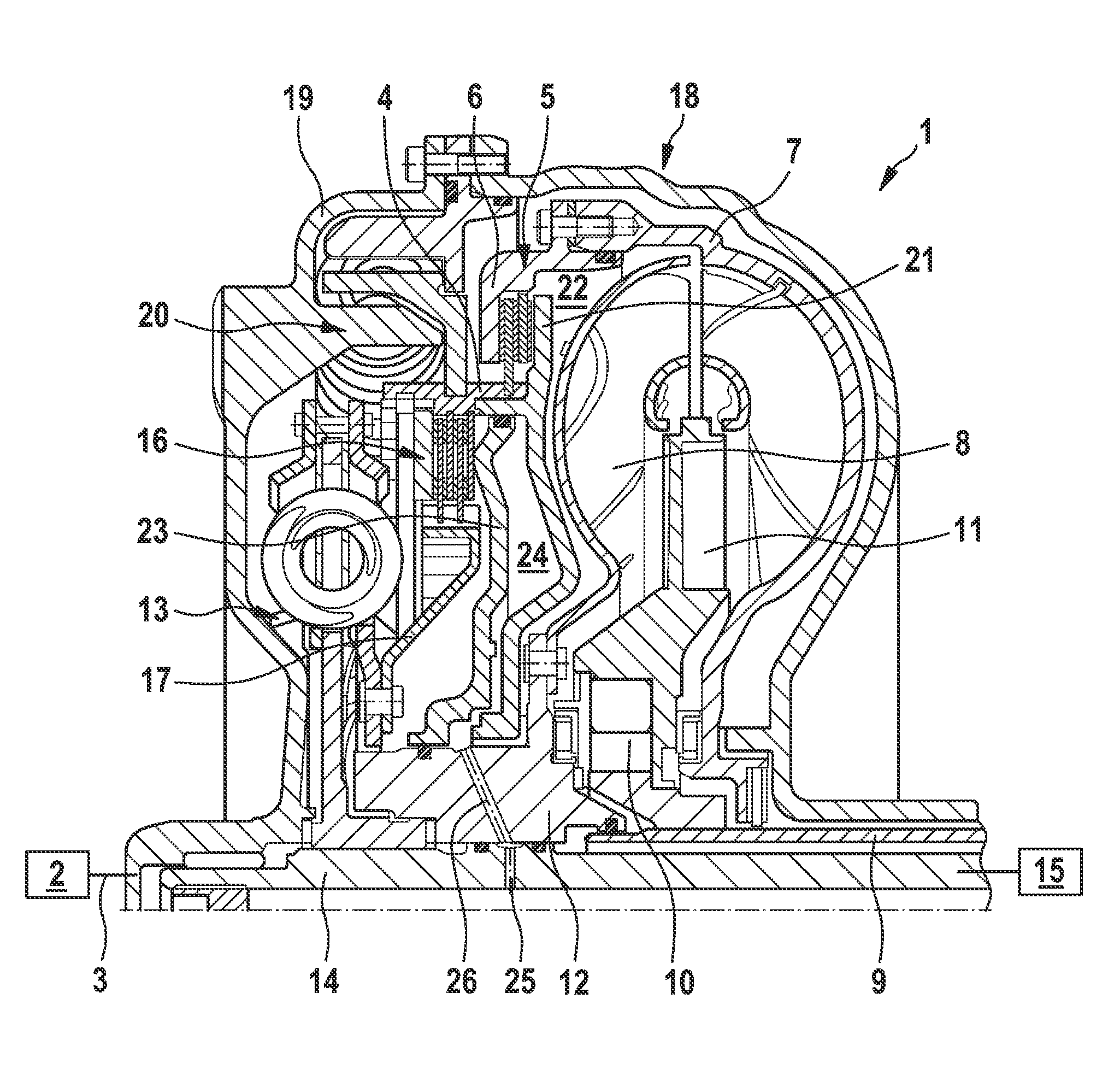 Method for controlling a creeping process and drive train configured for such method