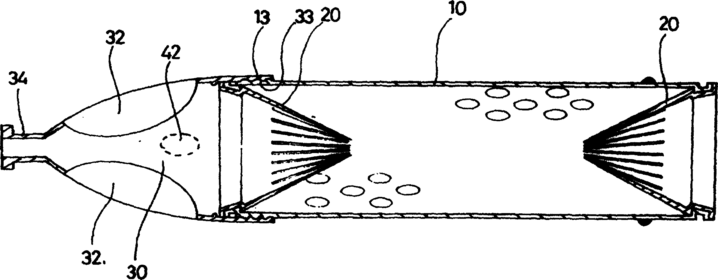 Fishing gear with three entrances special for capturing eel