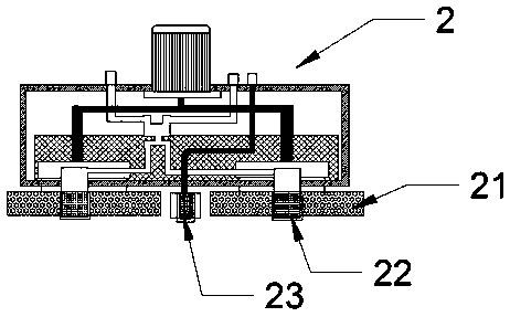 Cleaner for glass of external windows of high-rise buildings