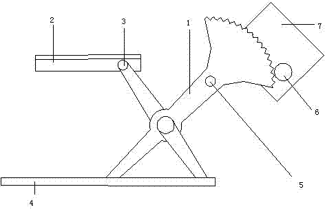 Fork arm type window glass lifter final inspection table device