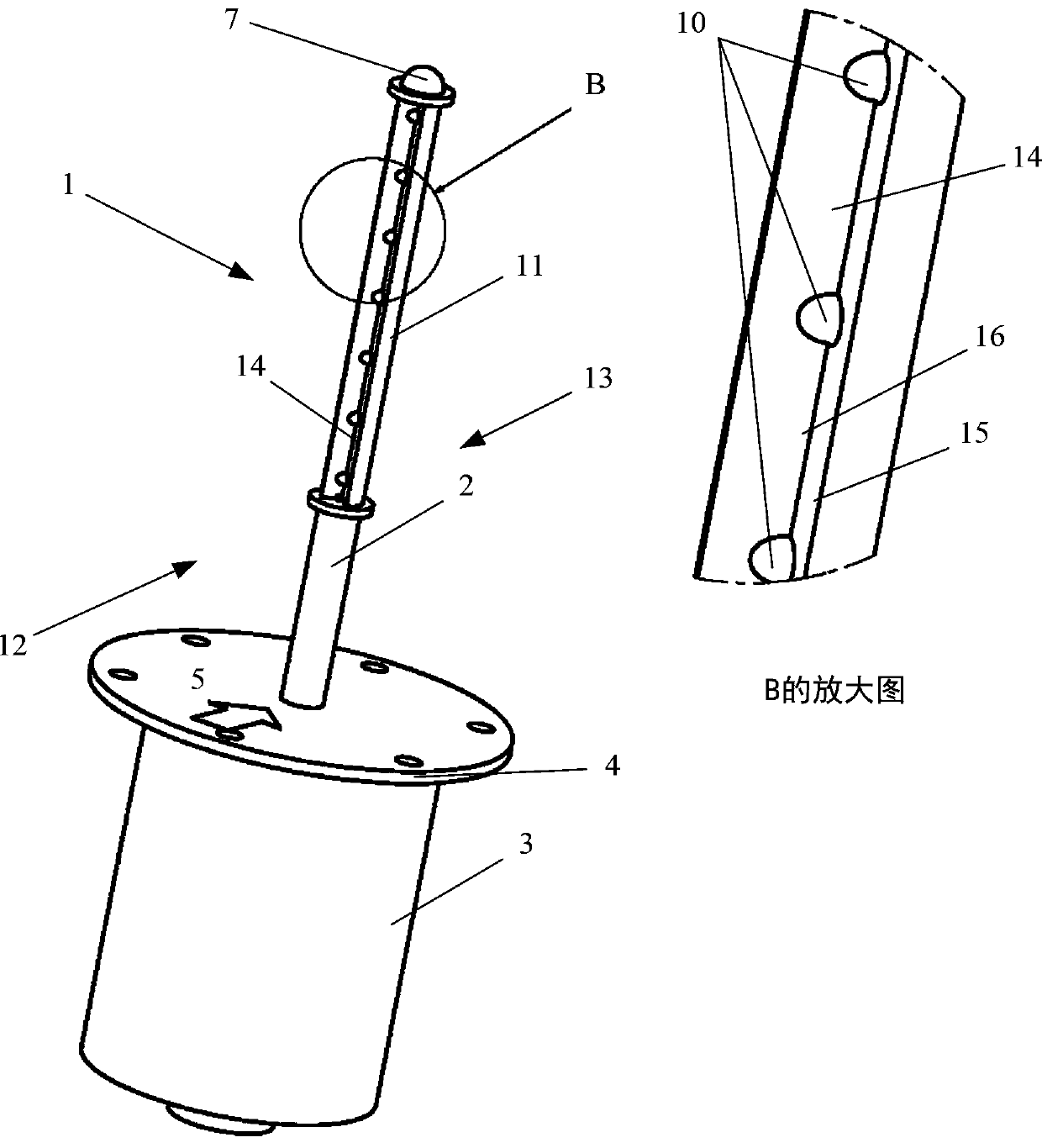 Ice crystal detector and detection method