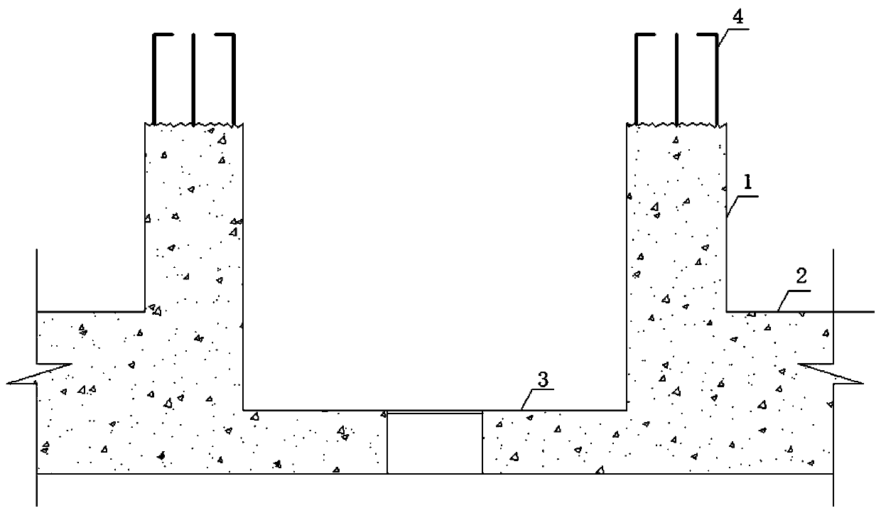 A track construction method for reserved column inspection pits in subway depots