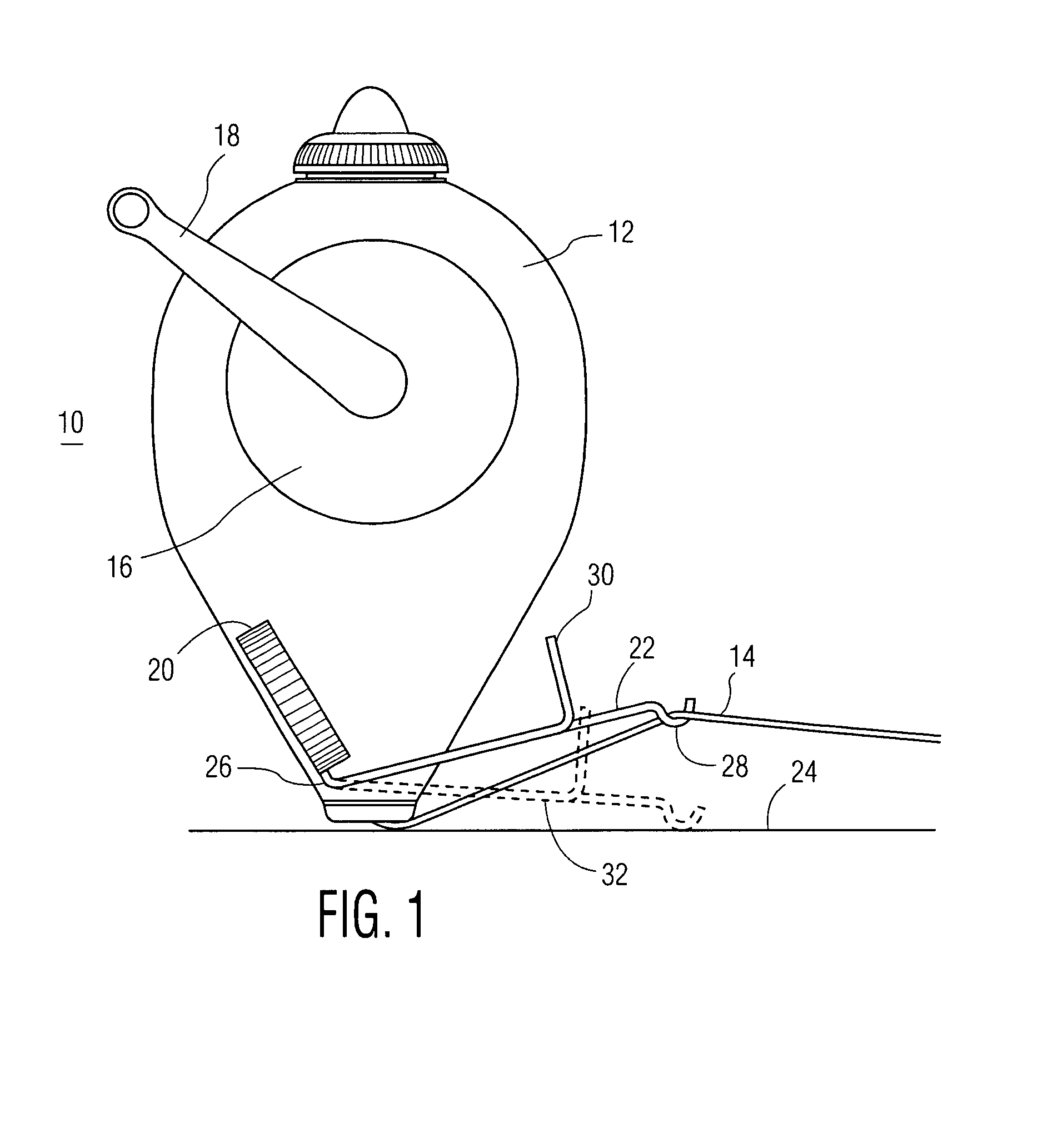 Hands free chalk line snapper