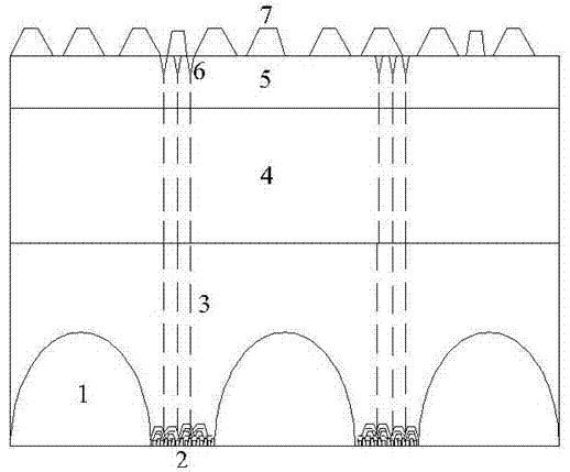 Method for growing nitride light-emitting diode (LED) epitaxial wafer with reversed V-shaped coarsening surface