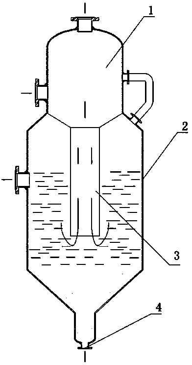 Continuous discharge device of evaporation and crystallization equipment