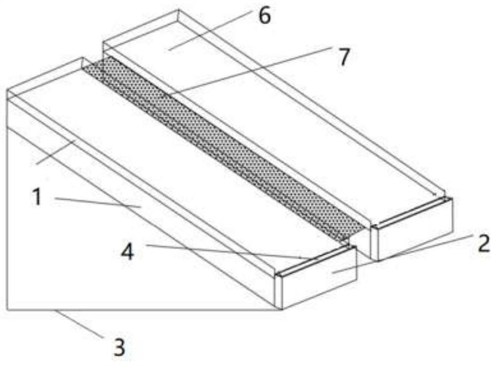 Test plot for separately monitoring field slope surface runoff and layered interflow