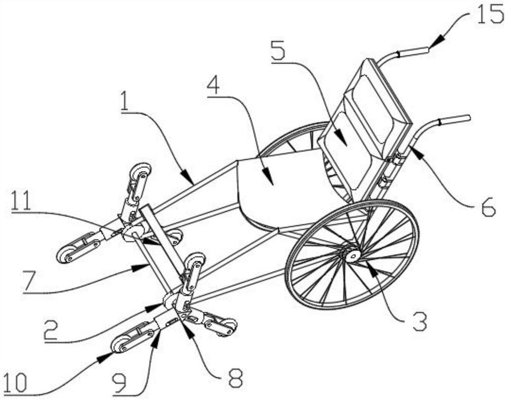 Multi-terrain wheelchair for old people health care