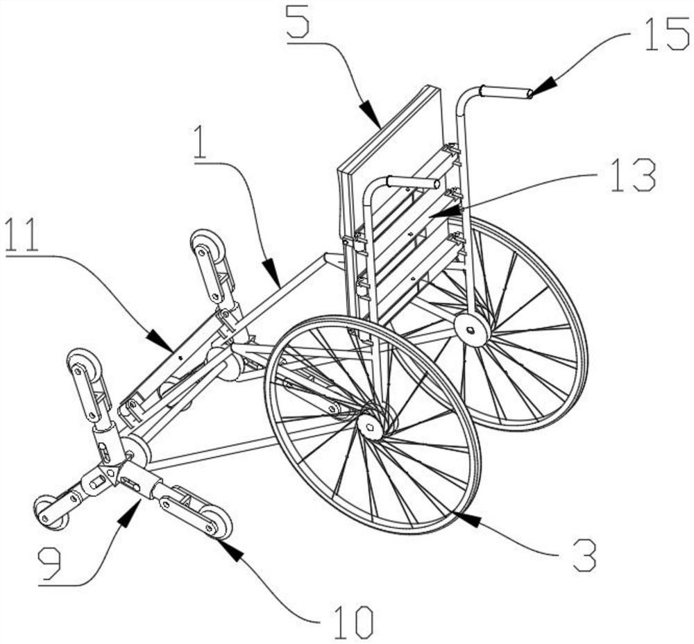 Multi-terrain wheelchair for old people health care