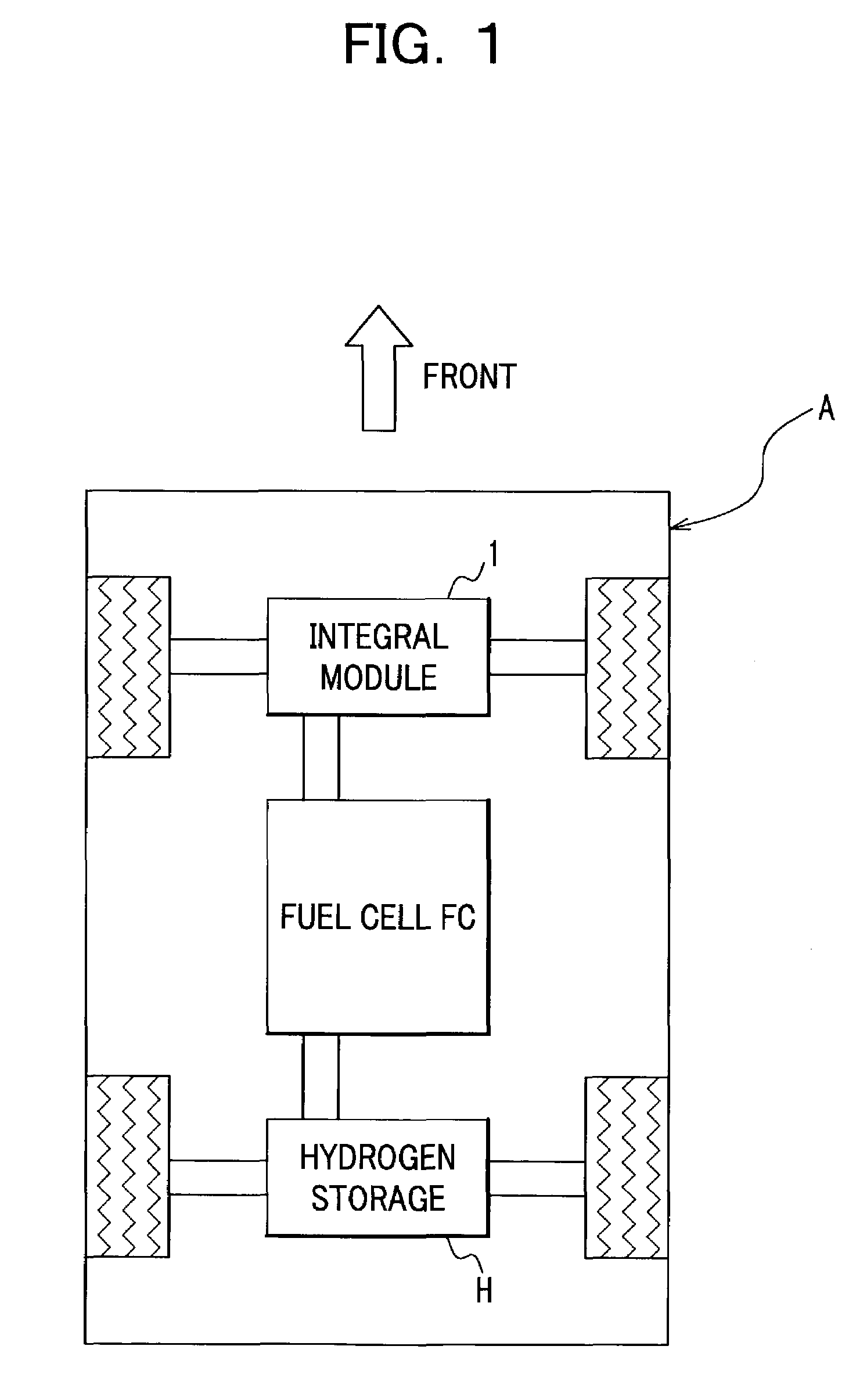 Fuel cell automobile capable of reducing vibration