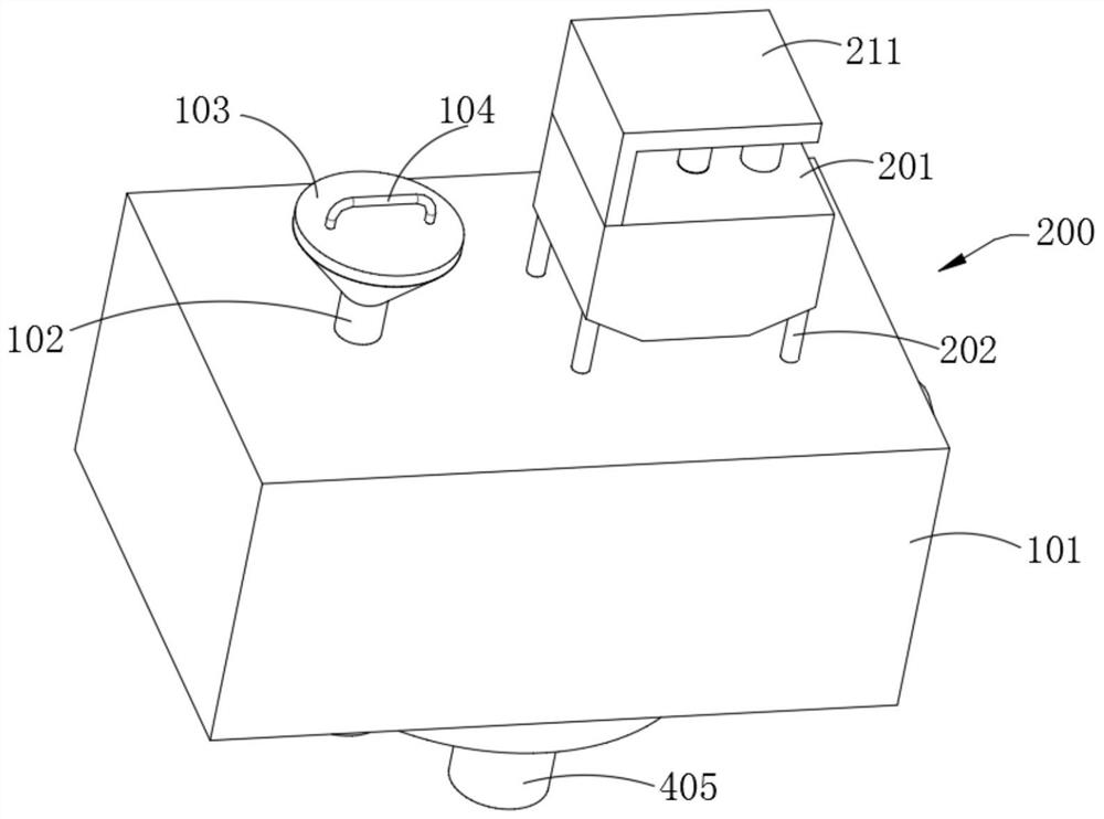 Raw material adding device for synthetic resin processing