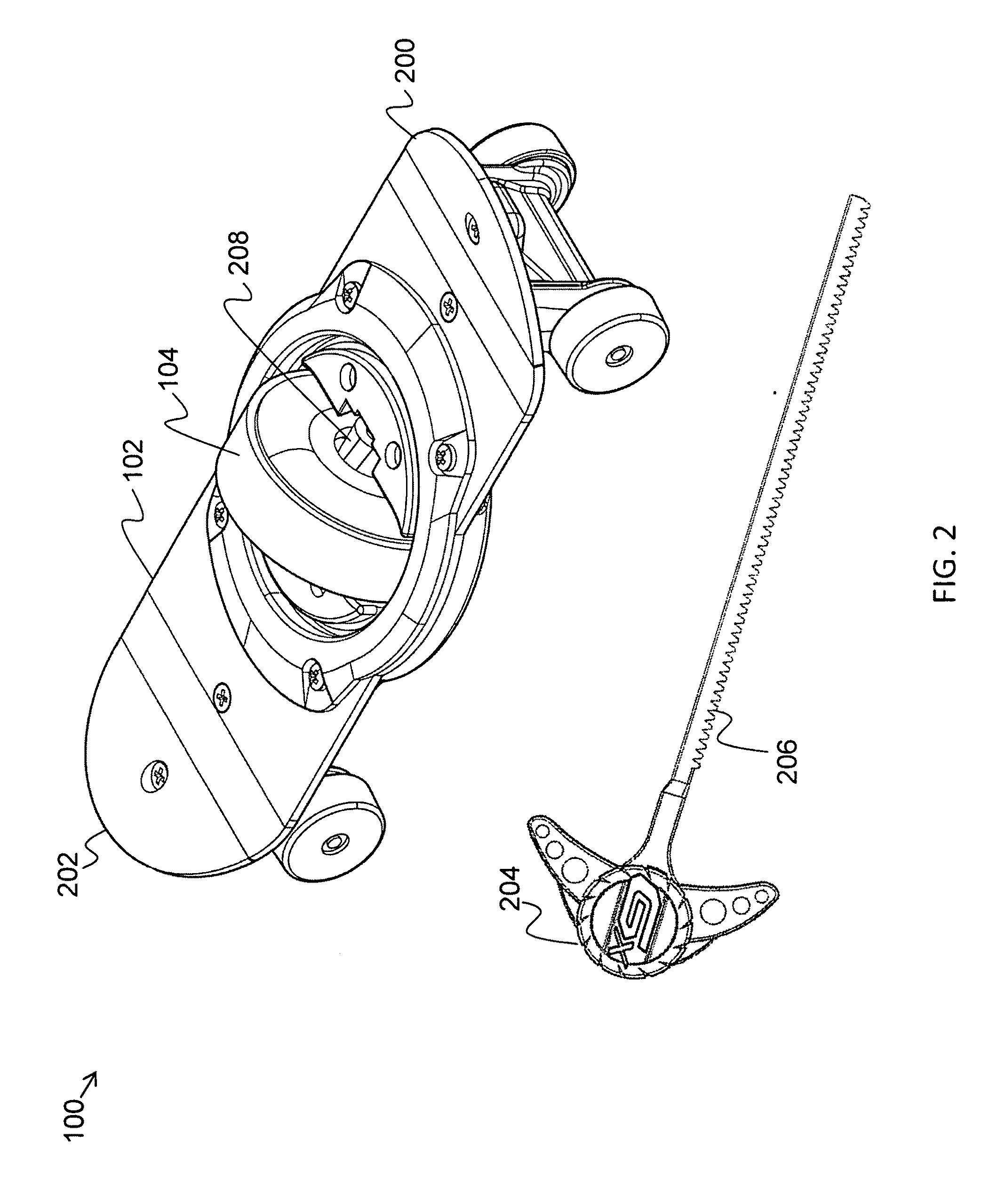 Mobile skateboard-shaped toy with a flywheel