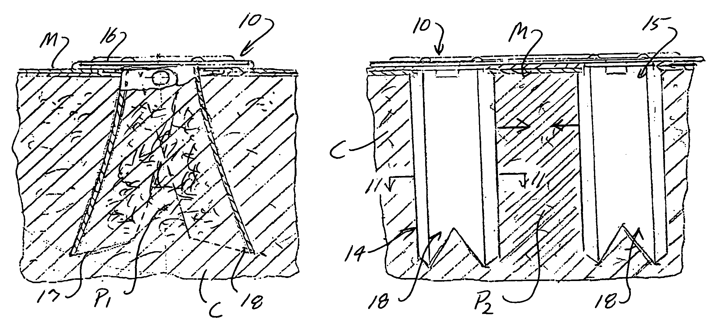 Sheet metal fasteners with multiple spreadable shanks