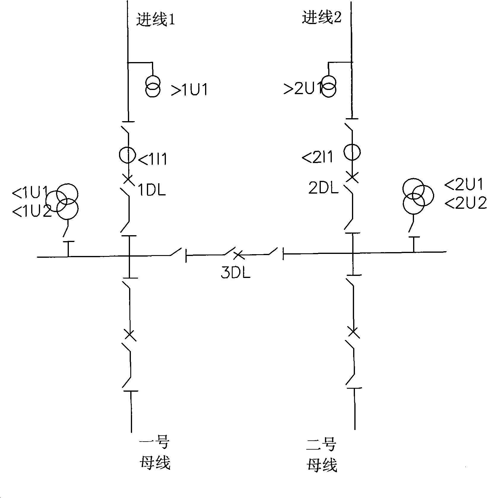 Method for controlling automatic operation of standby power by microcomputer of inner bridge and single bus connection