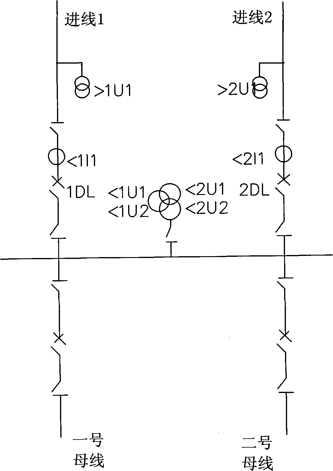 Method for controlling automatic operation of standby power by microcomputer of inner bridge and single bus connection