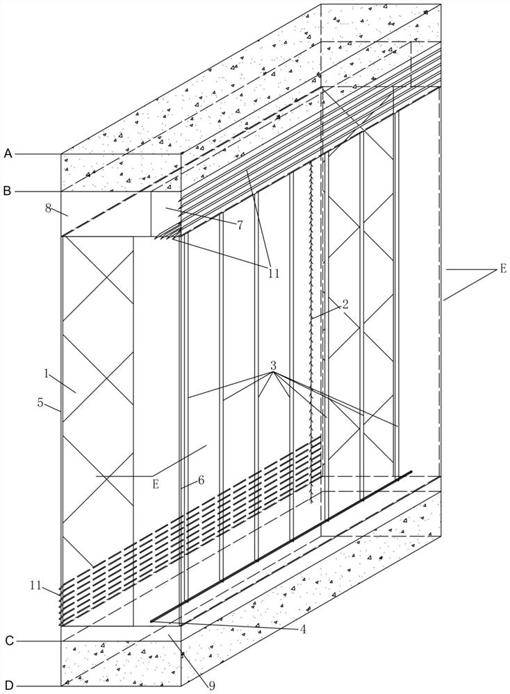 Electrostatic dust collection double-layer sheet ventilation curtain wall