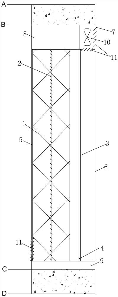 Electrostatic dust collection double-layer sheet ventilation curtain wall