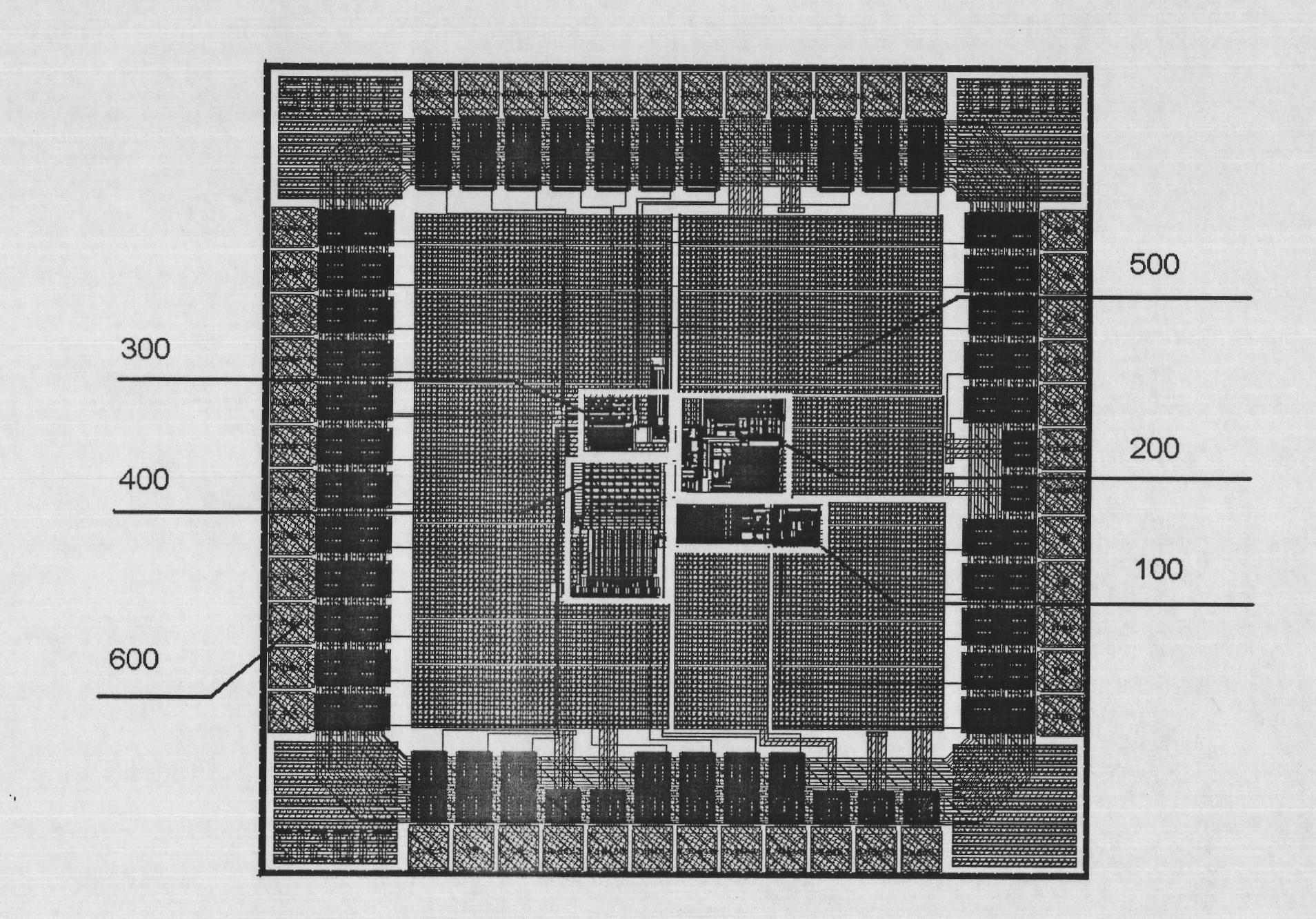 Phase change memory chip layout structure