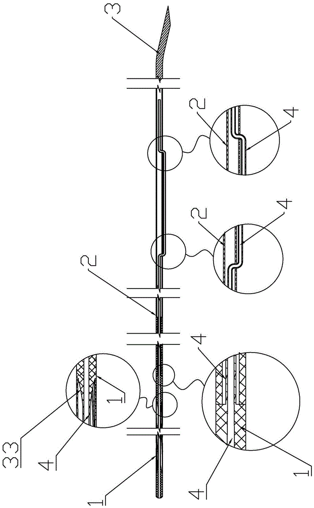 High-flow anti-blocking flushable drainage catheter for department of orthopedics