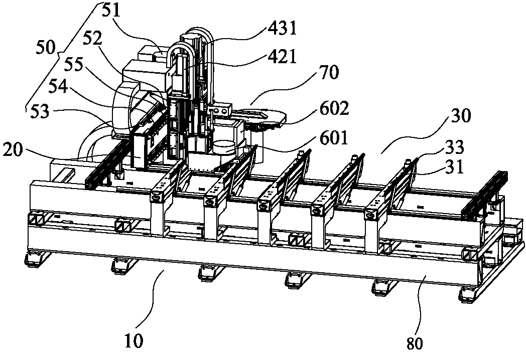 Cantilever type wood compound processing center