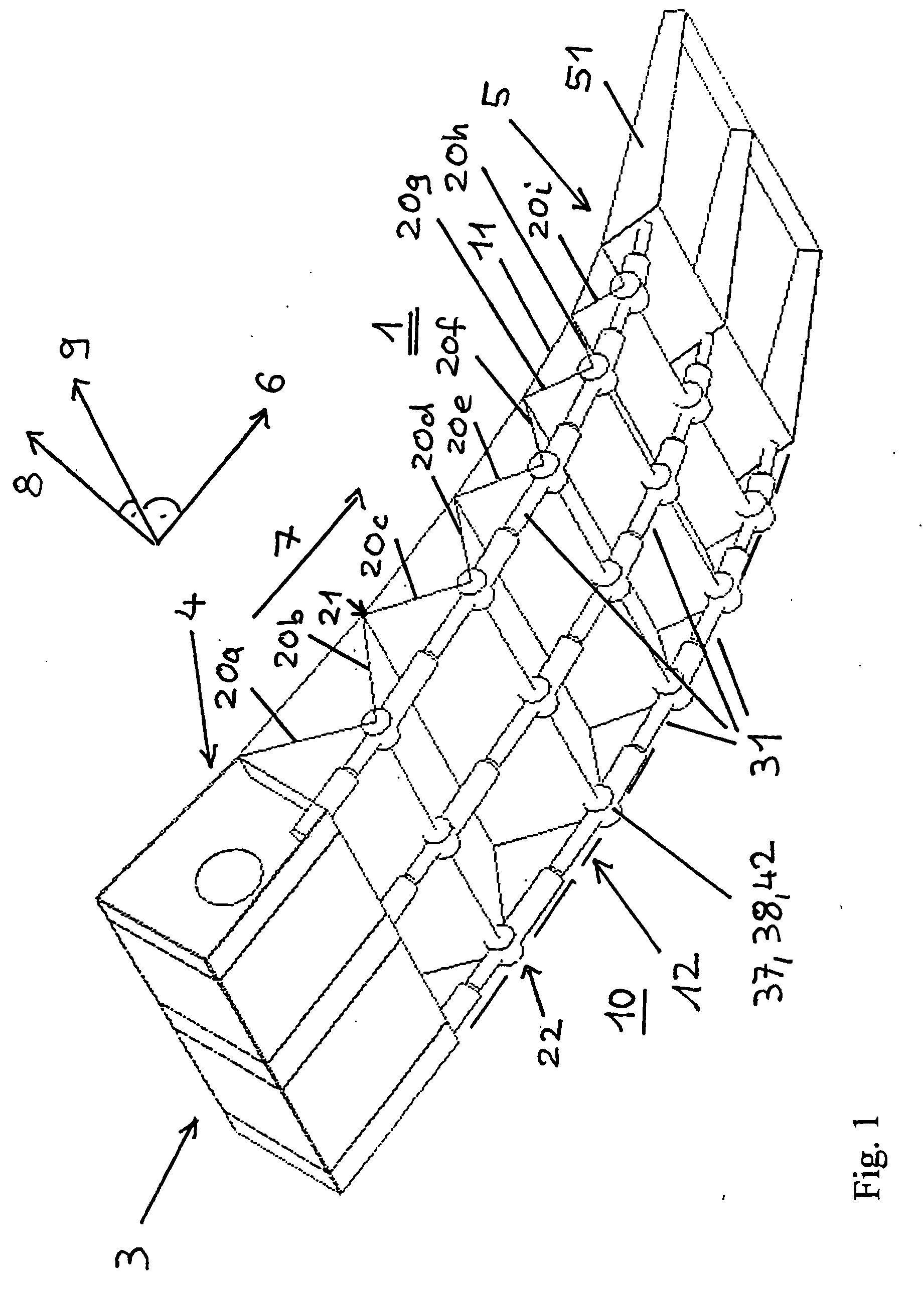 Wing, in particular airfoil of an aircraft, with a variable profile shape