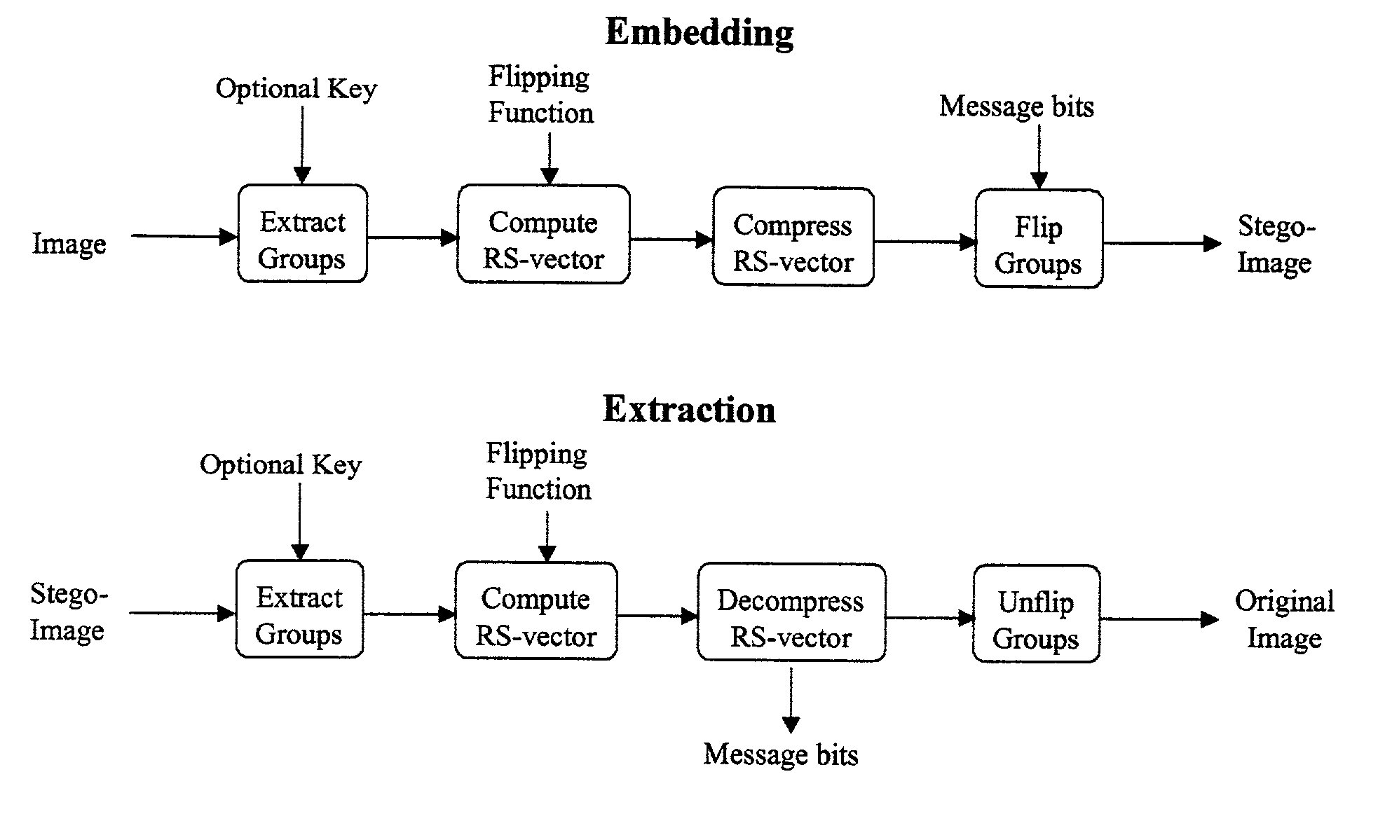 Lossless embedding of data in digital objects