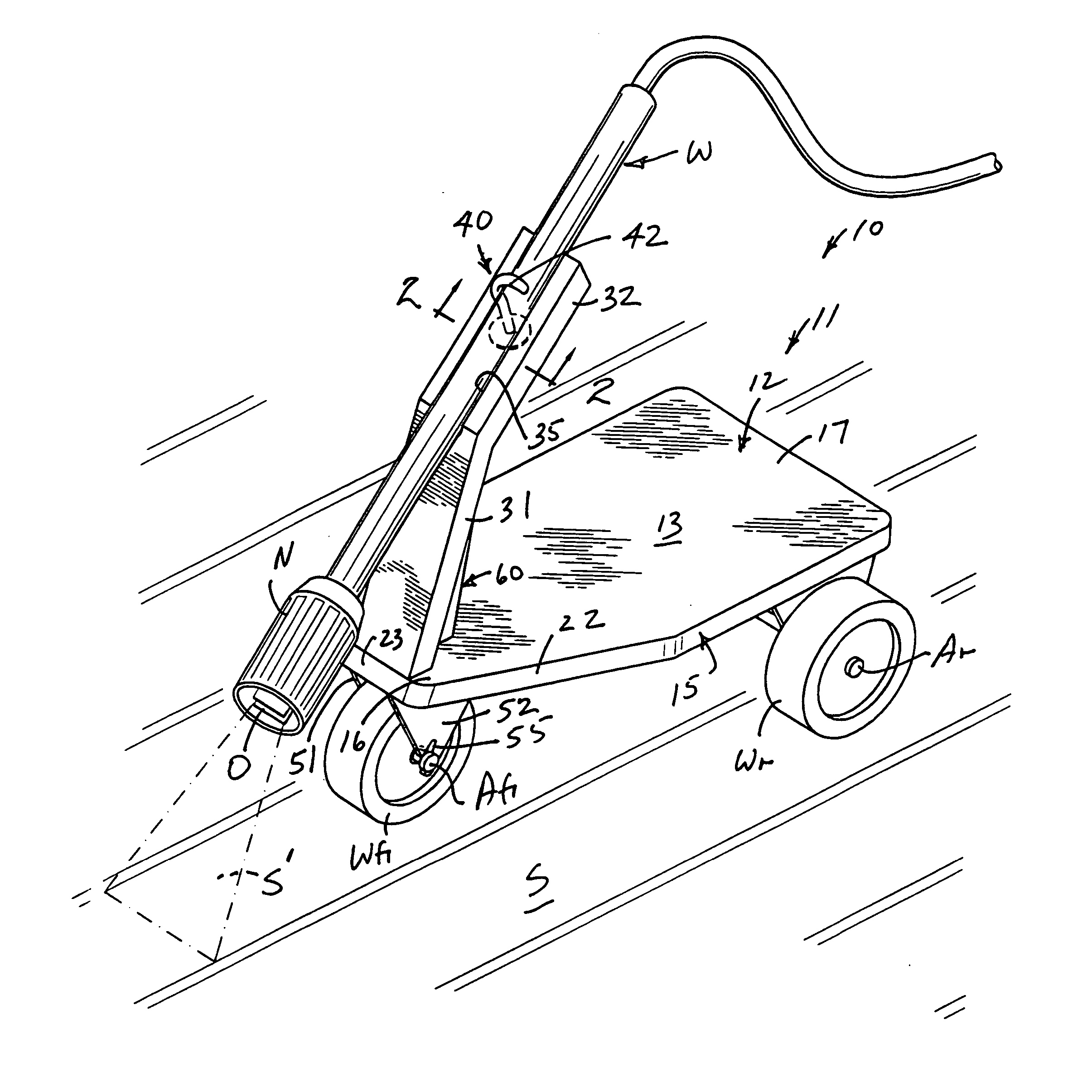 Carriage for a power washer wand