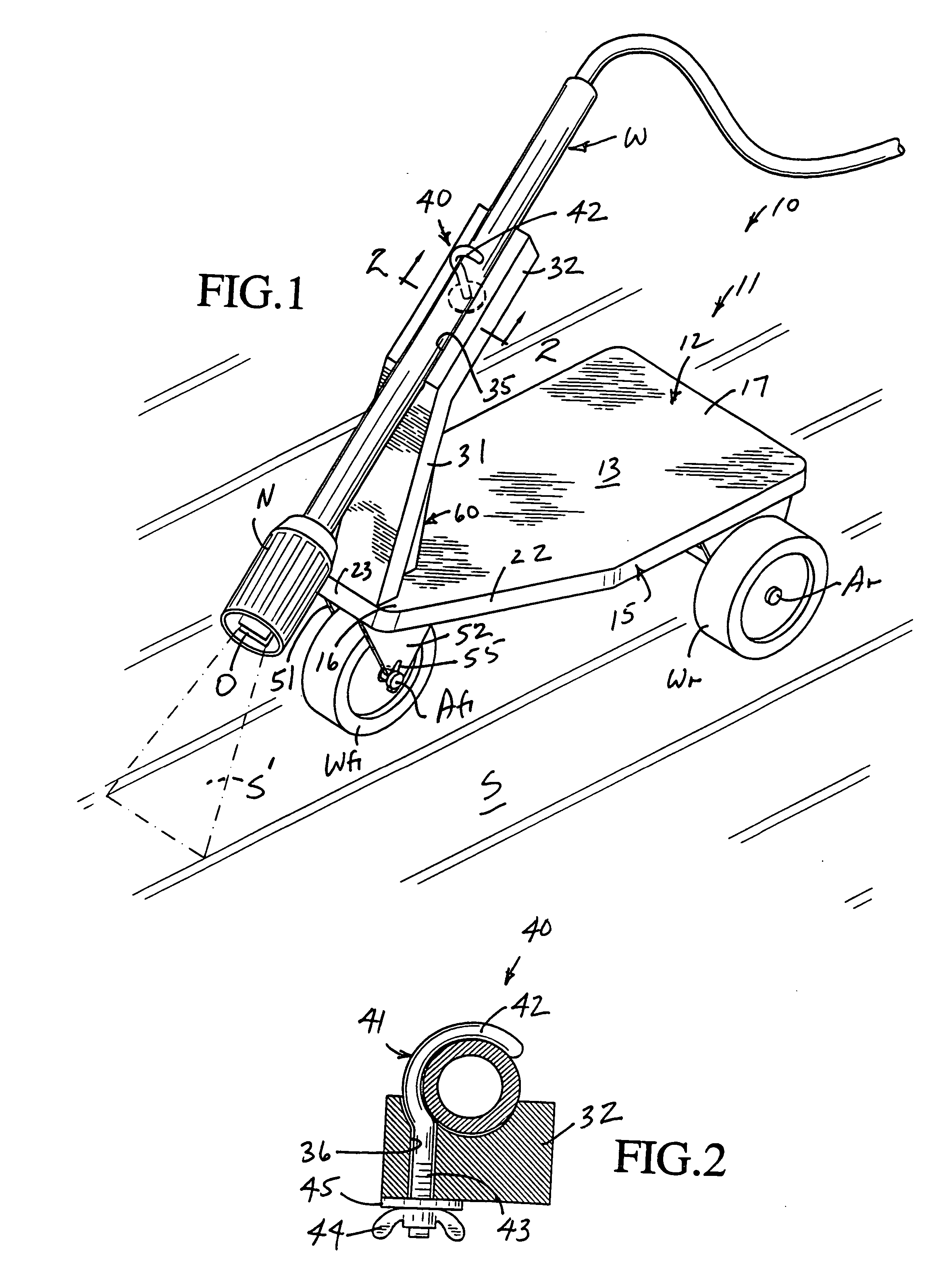 Carriage for a power washer wand