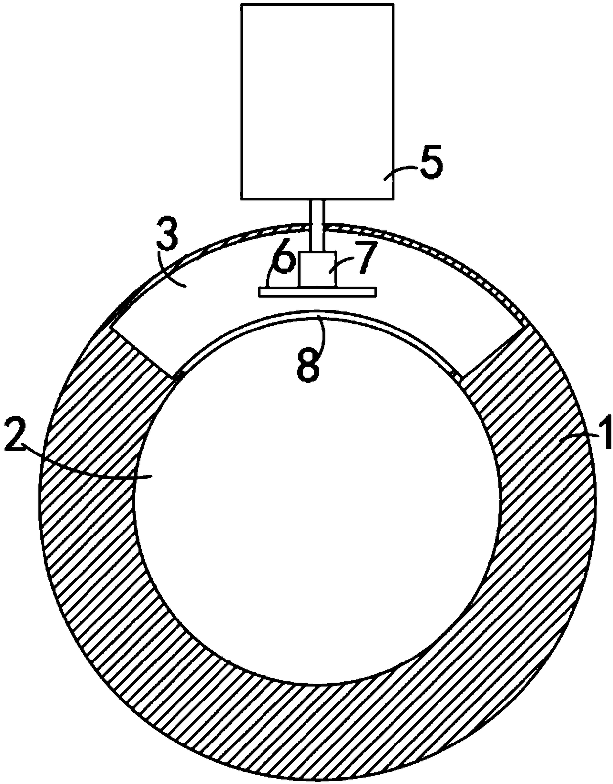 Vehicle-mounted camera with dust removal effect