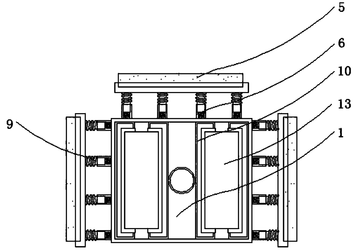 An inspection robot for detecting that a transmission line and capable of automatically returning