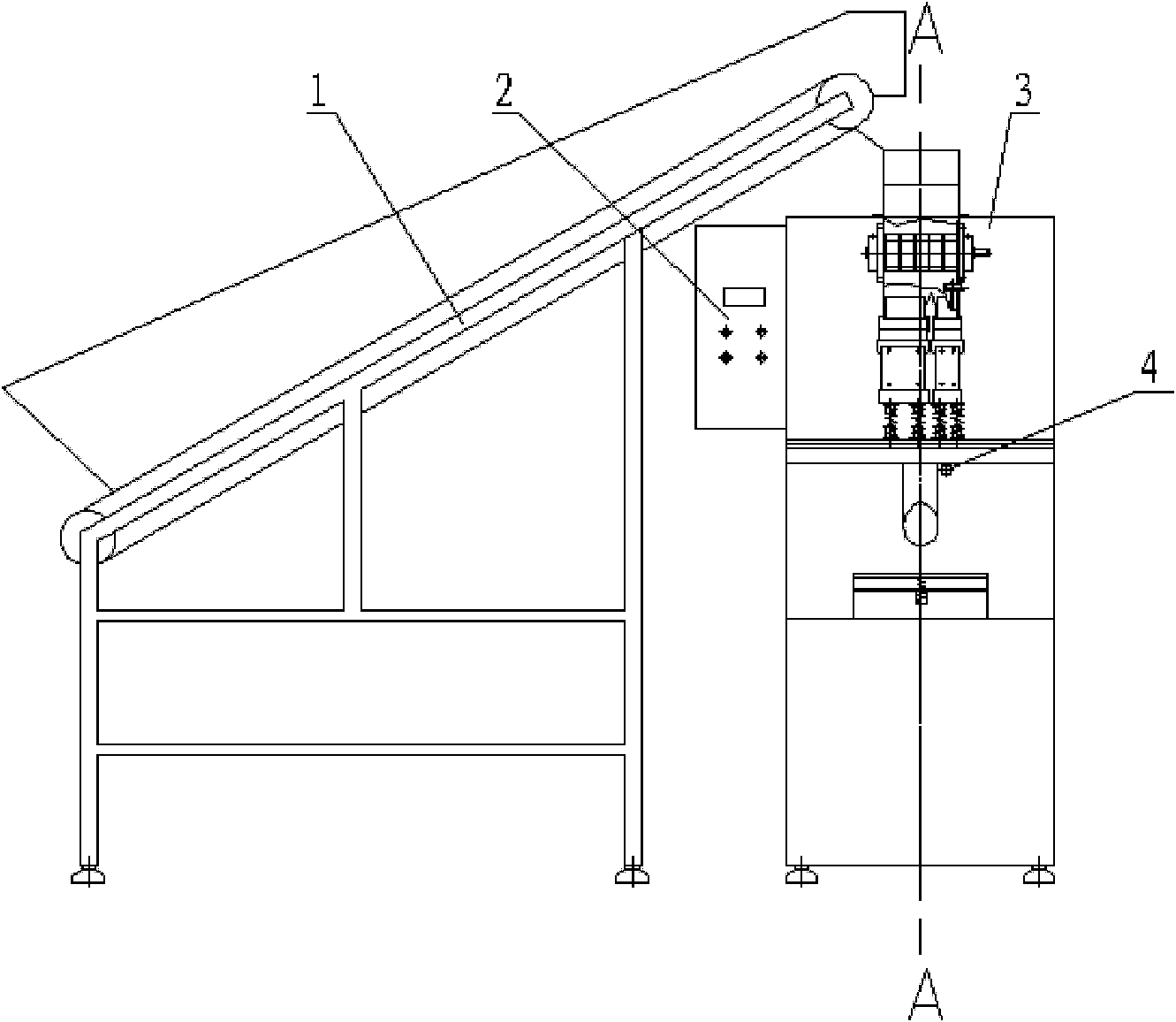 Semi-automatic packaging machine for irregular bulk foods