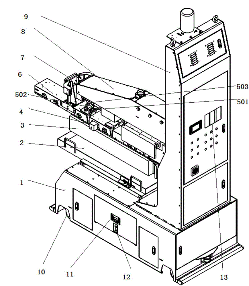 Rotating mechanism for loading and unloading silicon rods