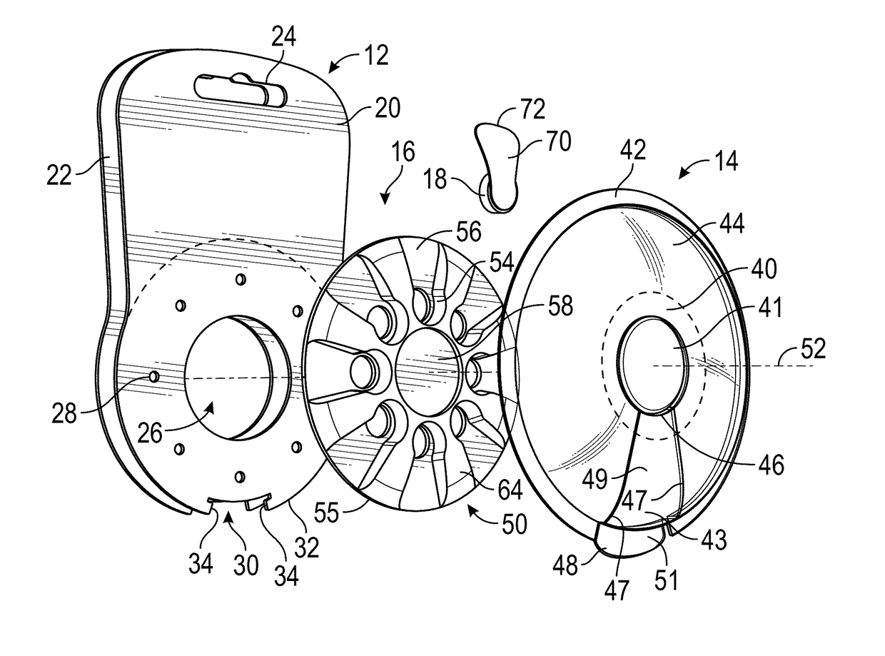 Hearing aid battery packaging