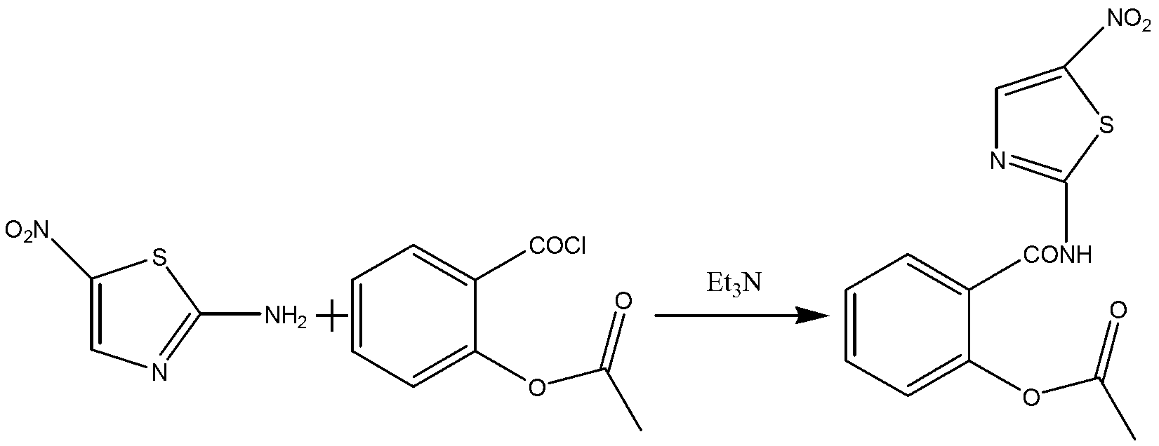 Method for preparing nitazoxanide