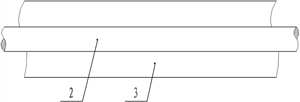 Carbon fiber continuous sucker rod provided with continuous flocculent wear-resistant layer internally