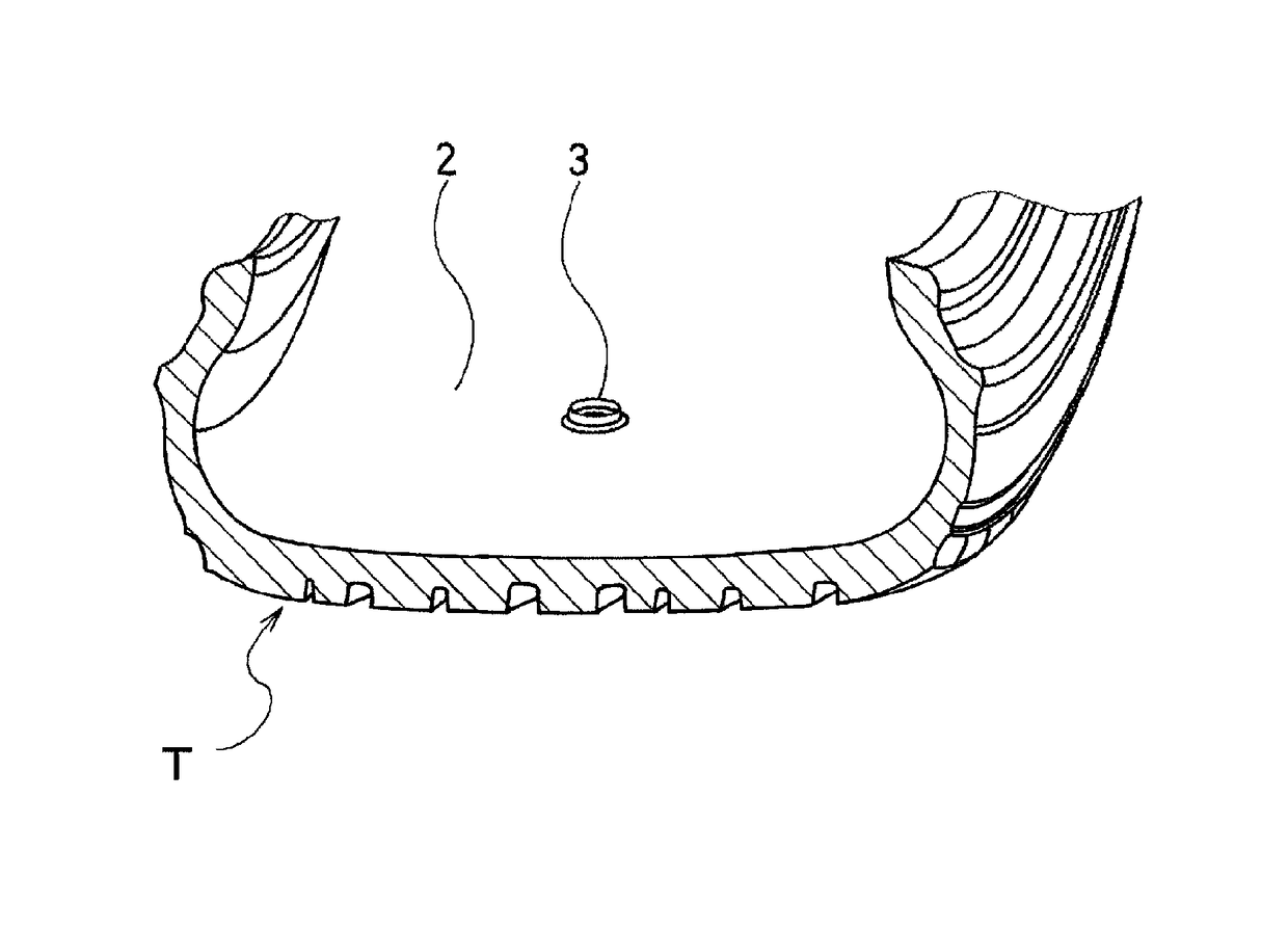 Laminated body of rubber layers