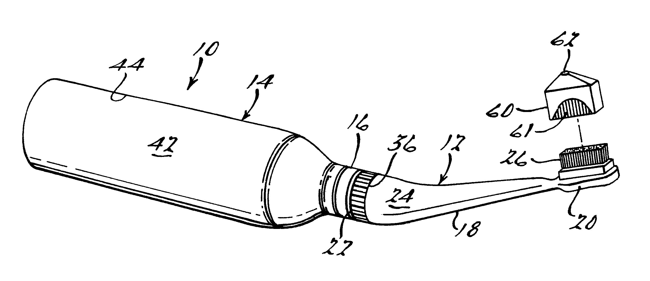 Safe water toothbrush assembly