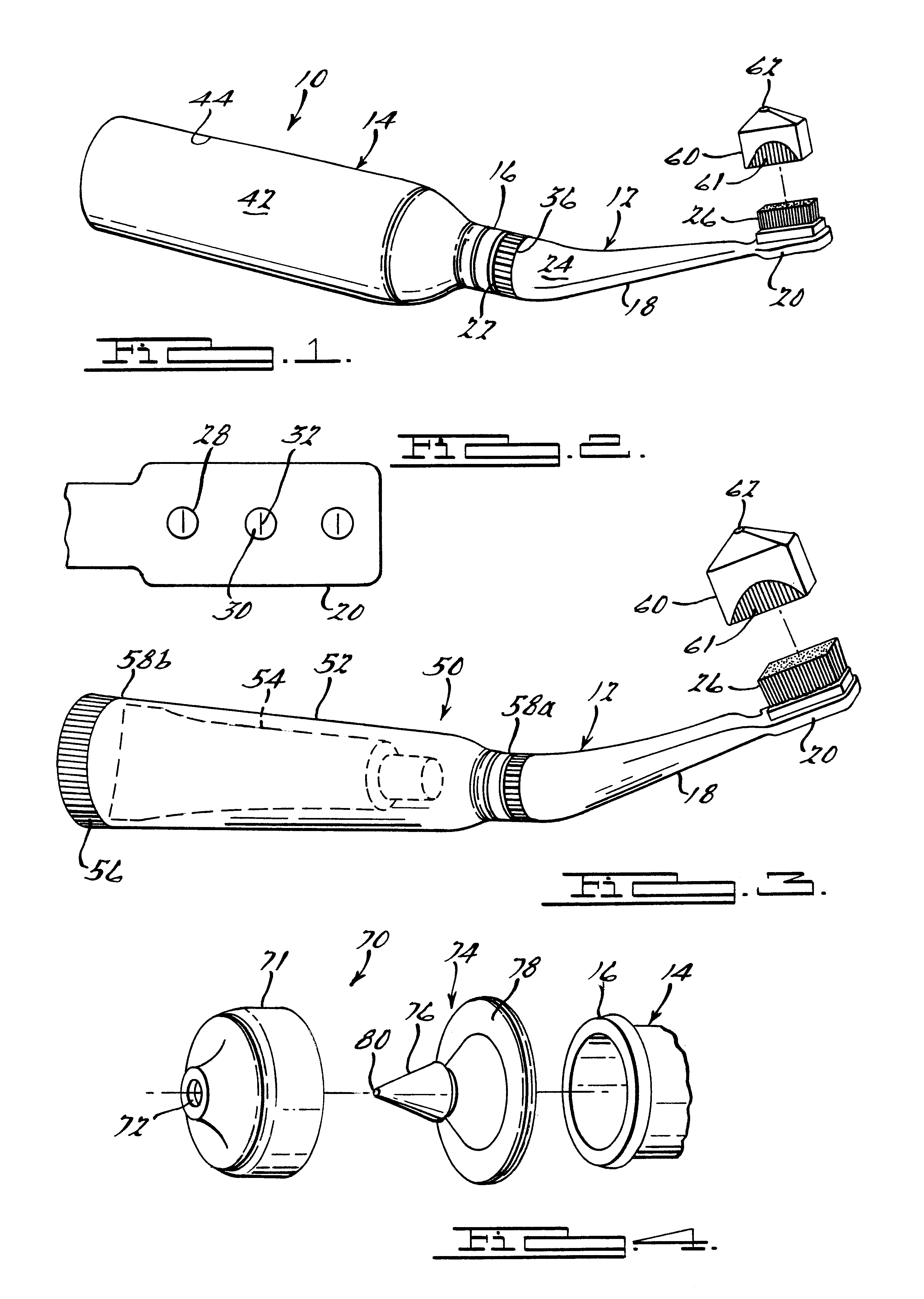 Safe water toothbrush assembly