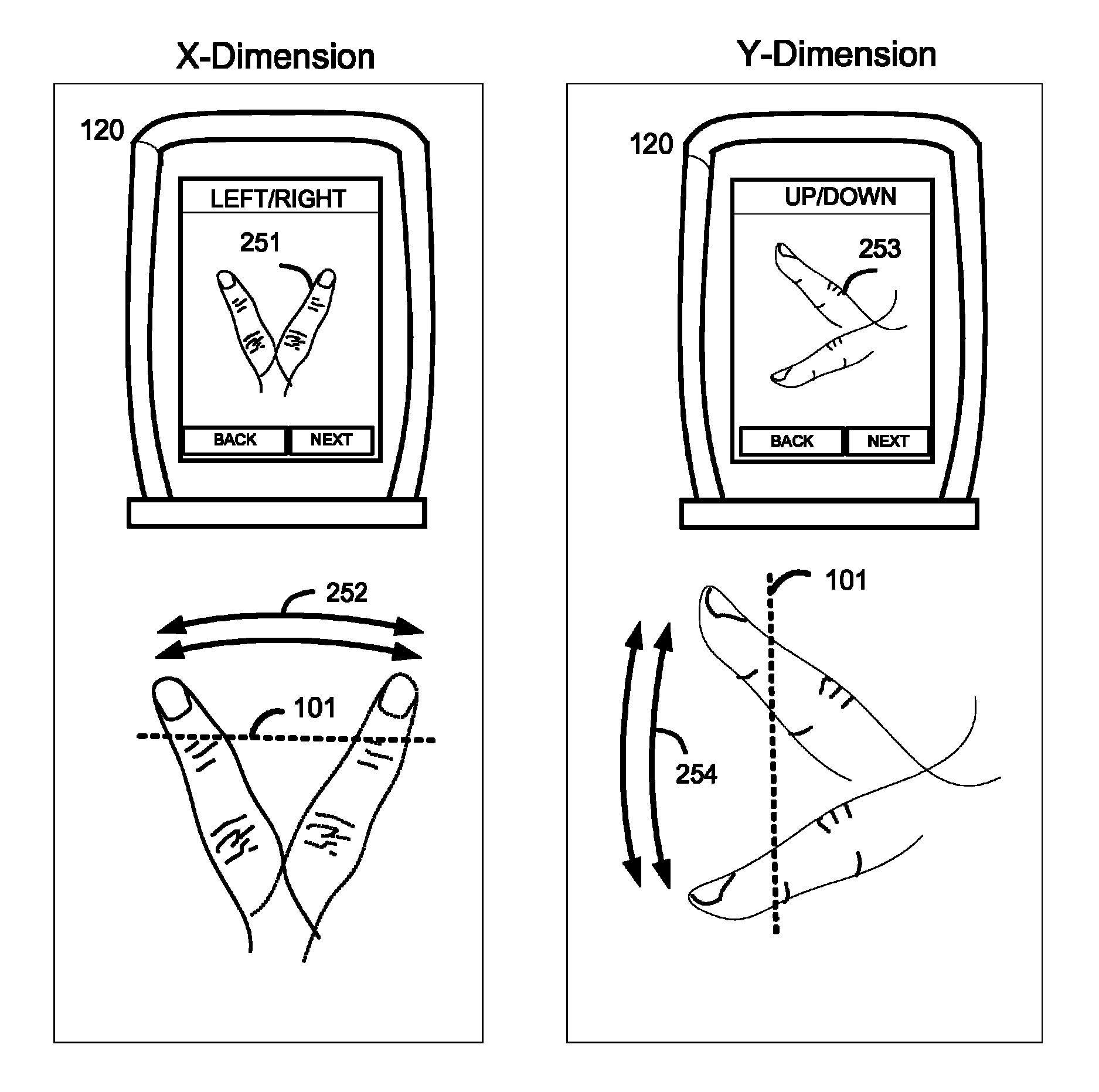 Method and apparatus for touchless calibration