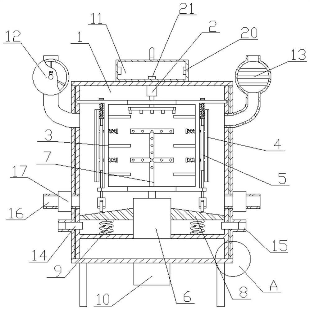 Carbonization equipment for processing silicon-carbon negative electrode material of lithium ion battery