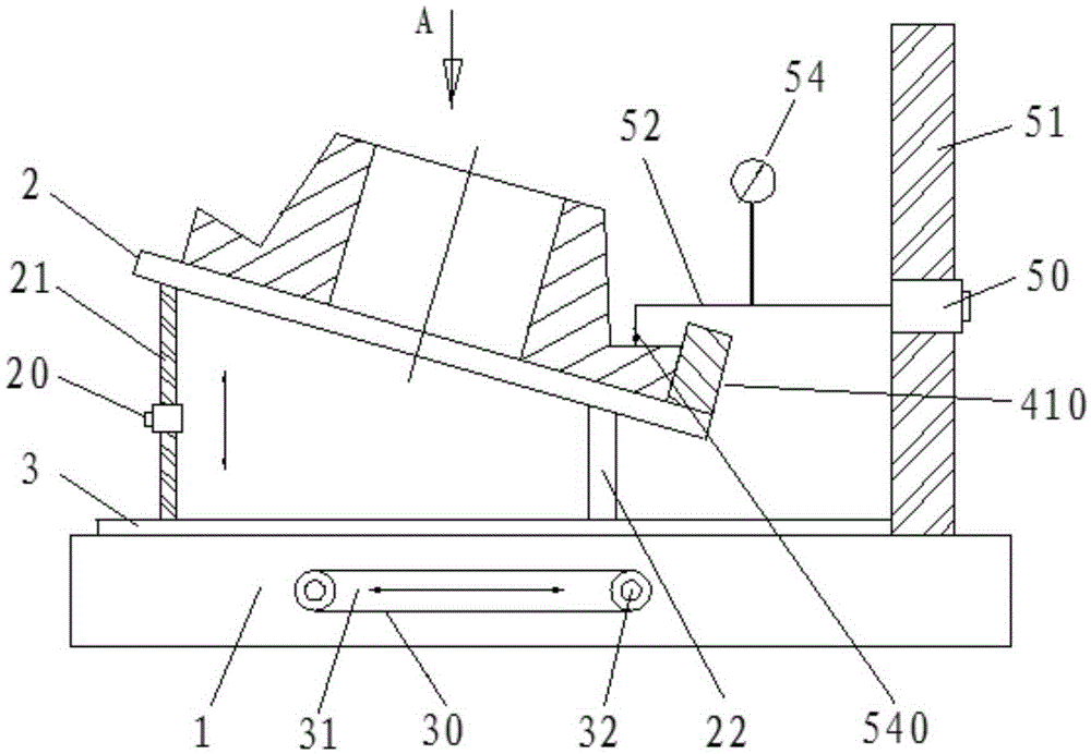 Integrated measurement instrument of inner-ring large flange of tapered roller bearing