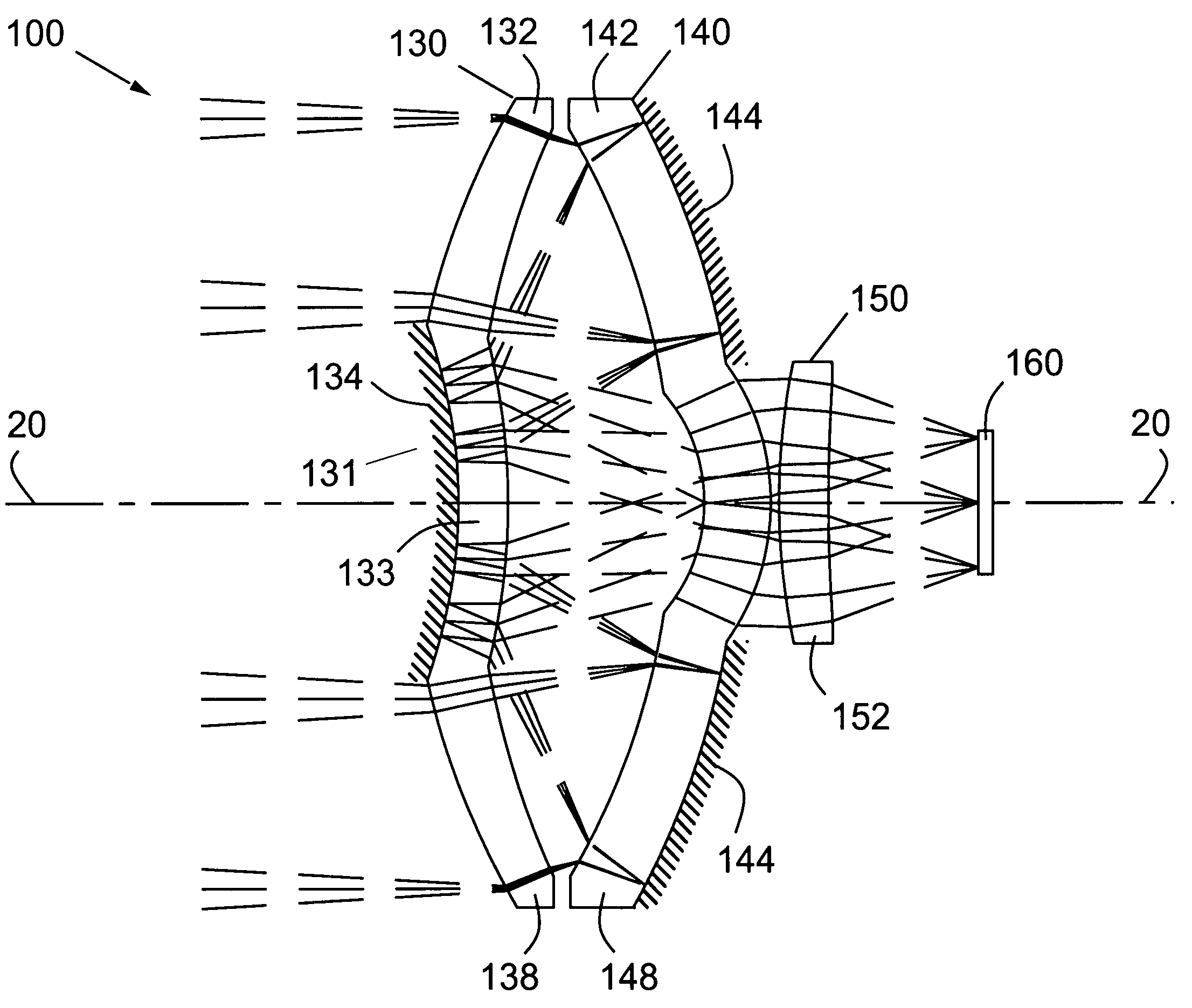 Compact fast catadioptric imager