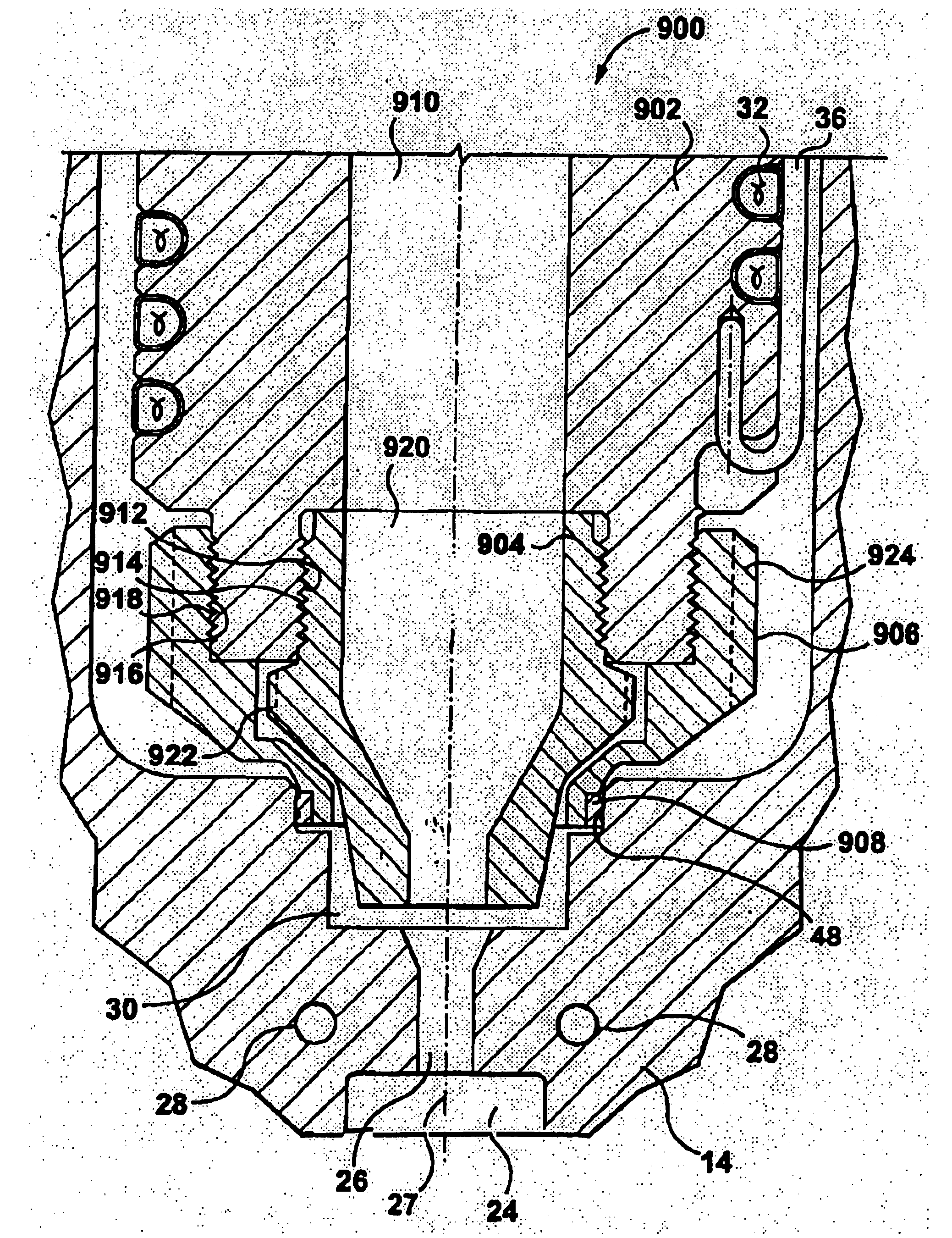 Tip assembly having at least three components for hot runner nozzle